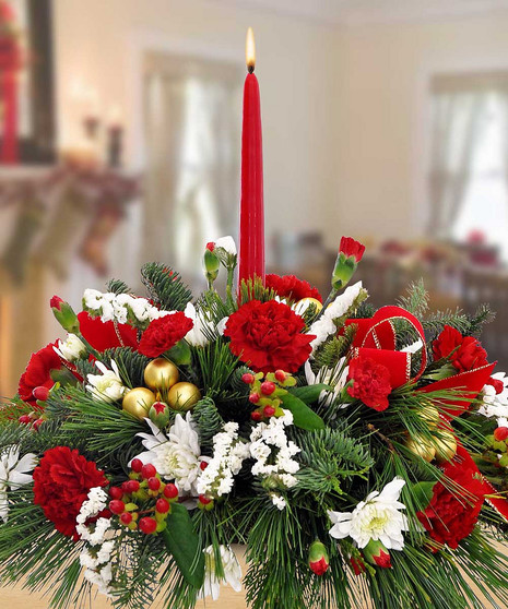 White Winter Artificial Holiday Arrangement