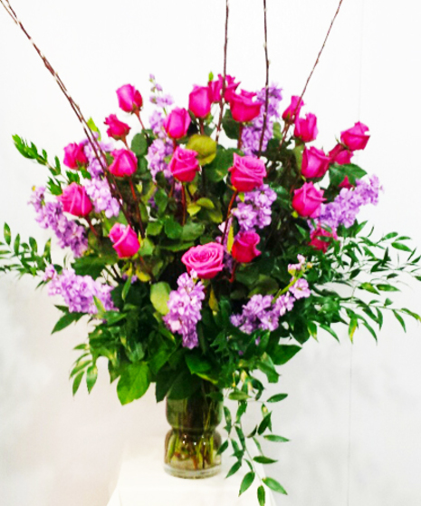 Rose & Stock Funeral Arrangement