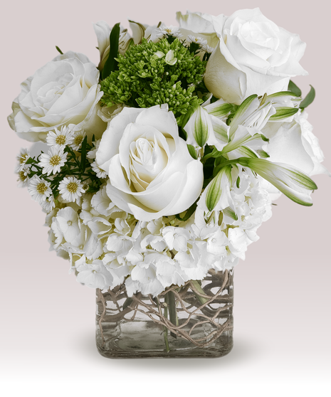 Lily, Hydrangea, Rose Arrangement