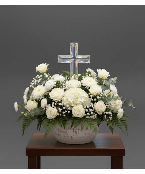 Pure White Faith Display