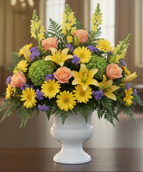 Vibrant Memories Container Arrangement