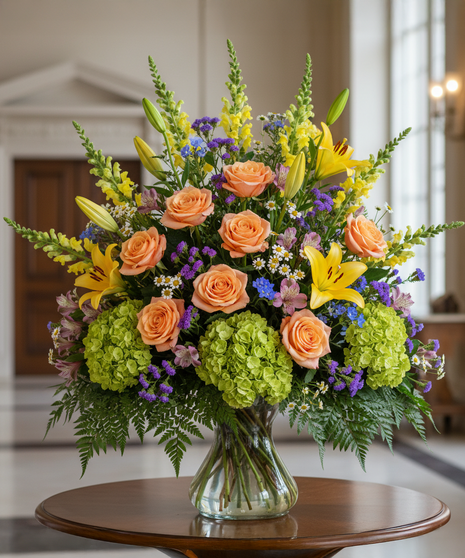 Vibrant Memories Vase Display