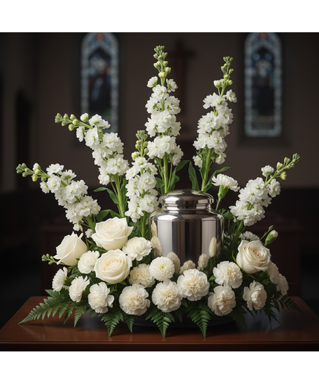Pure White Urn Surround