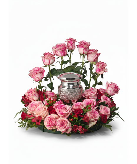Rose Urn Funeral Piece