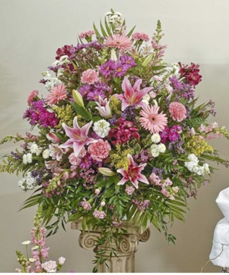All Pink and Purple Sympathy Piece