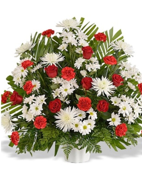 Red and White Traditional Style