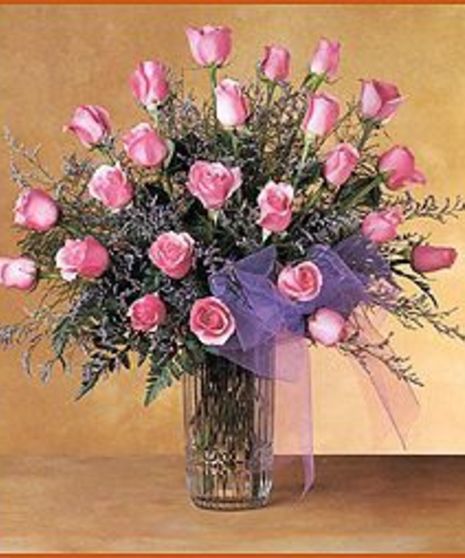 24 Pink Roses