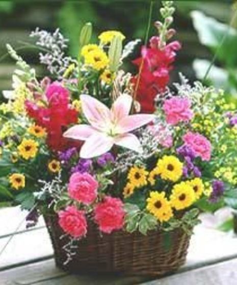 Wildflower Basket Arrangement